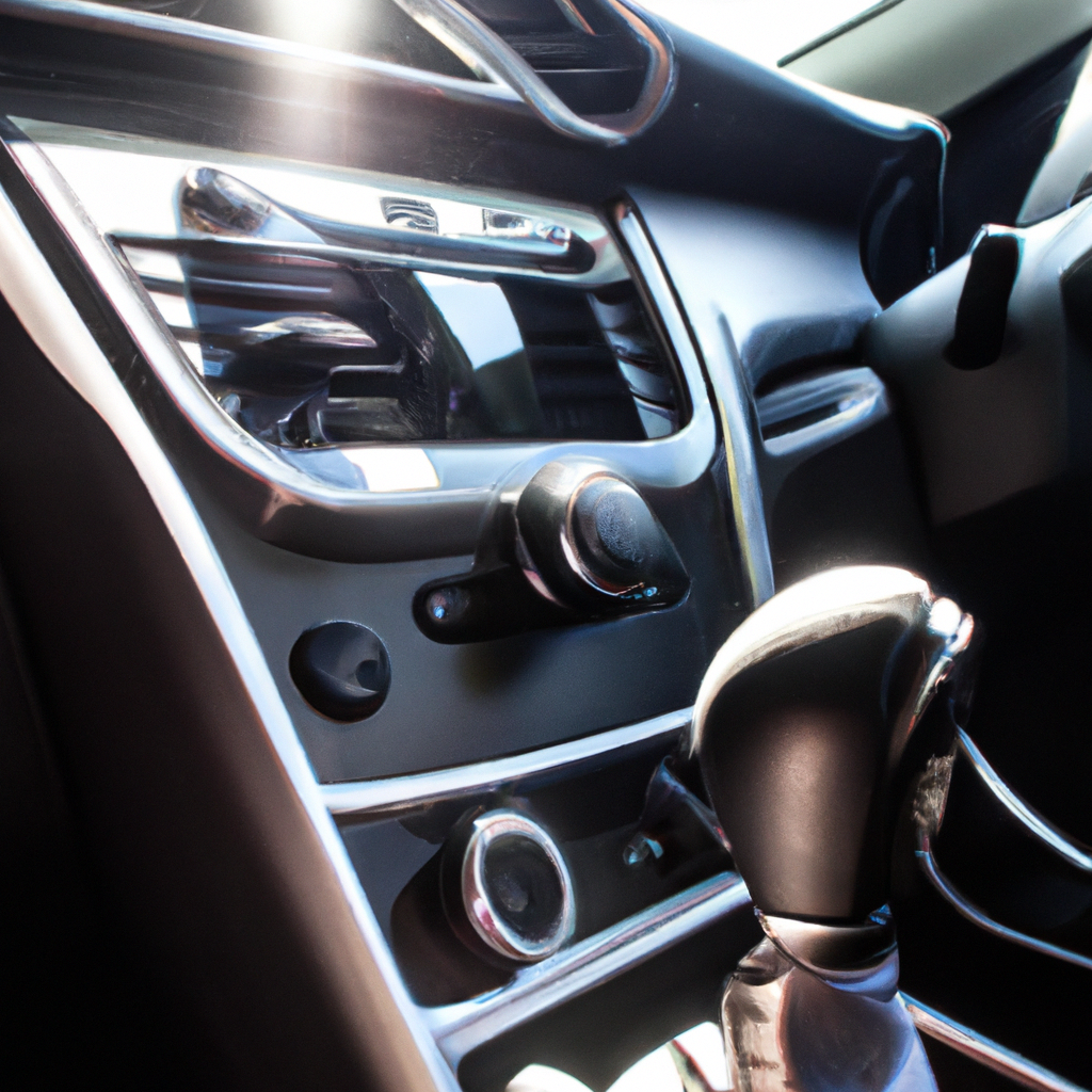 Detalhe do interior do carro